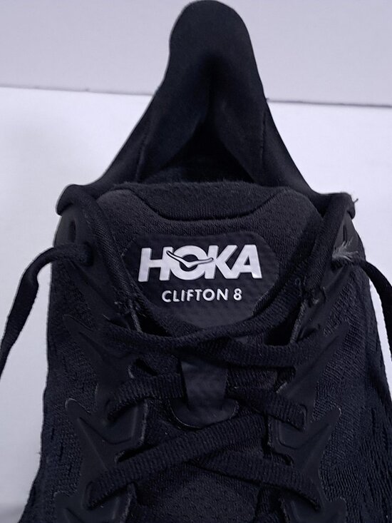 Hoka Clifton 8 Athletic Shoes Men 9.5 D Black White Run Sneakers 1119393 BWHT main image 5
